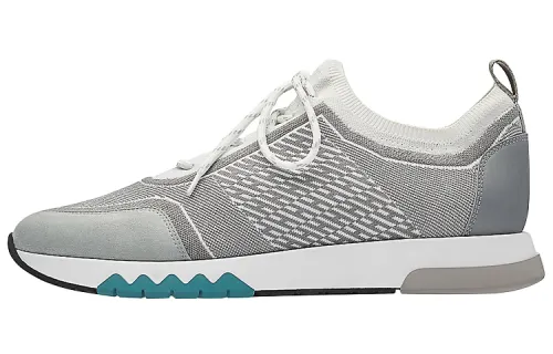 HERMES Addict Low top Casual Shoes Men's Gray