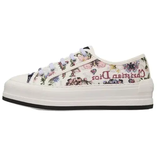 DIOR Dioramour Dior Walk'n't Fabric Low top Skateboard Shoes Women's White