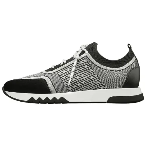 HERMES Addict Low top Casual Shoes Men's Black