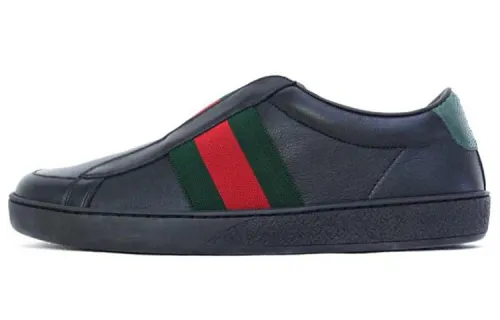 GUCCI Skateboard Shoes Men's Low Top Black