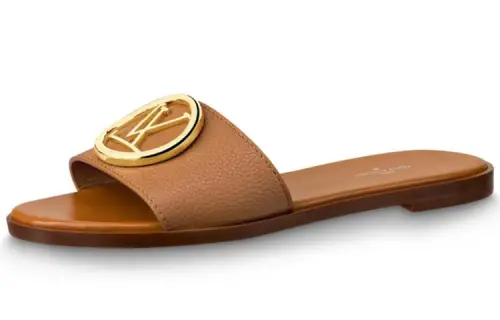 LOUIS VUITTON Lock It Slides 'Brown' Women's