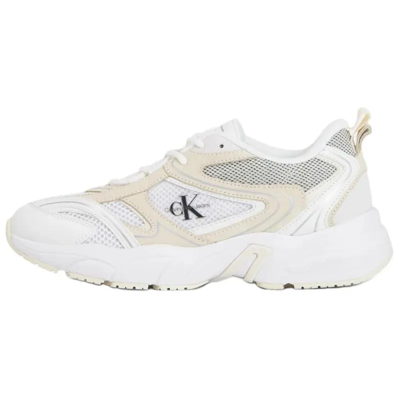 Calvin Klein Mesh-panelled Leather Sneakers