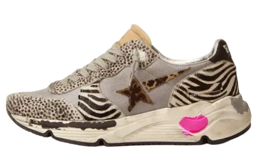 Golden Goose Running Sole Casual Shoes Women's Low Top Gray