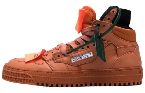 OFF-WHITE Off-Court 3.0 Leather High Top Sneaker Terracotta Women's