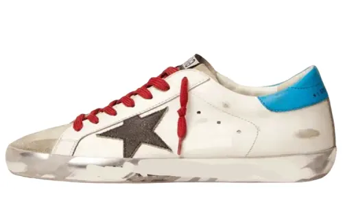 Golden Goose Super Star Leather Low top Stylish Skateboarding Shoes Men's White