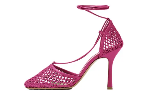 Bottega Veneta Stretch Slim Heel High Heels 9cm Women's Fuchsia