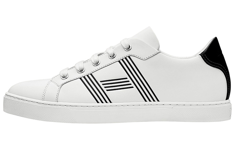 HERMES Avantage Low top Casual Skate Shoes Women's White Black