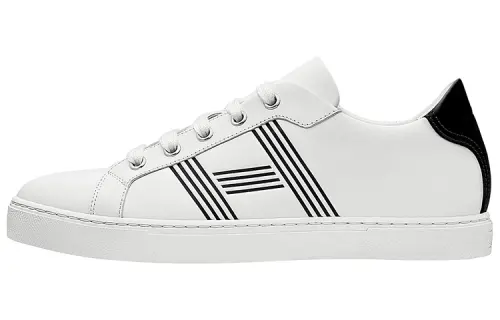 HERMES Avantage Low top Casual Skate Shoes Women's White Black