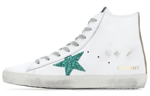 Golden Goose Francy High top Skateboard Shoes Women's White