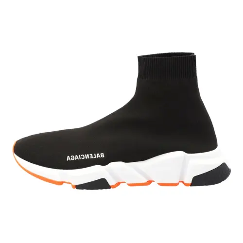 Balenciaga Speed Trainer Black Fluo Orange Sole