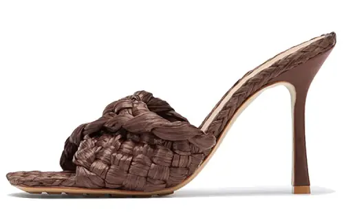 Bottega Veneta Stretch Slide Slippers Women's Coffee