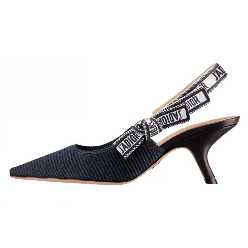 DIOR J'Adior Slim Heel High Heels Women's Dark Blue