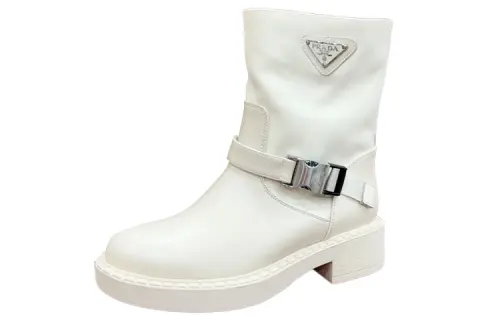 PRADA Ankle Boots Women's White