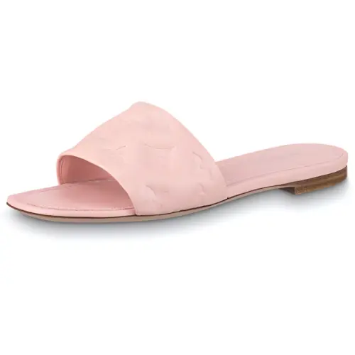 LOUIS VUITTON Revival Slide Slippers Women's Light Pink