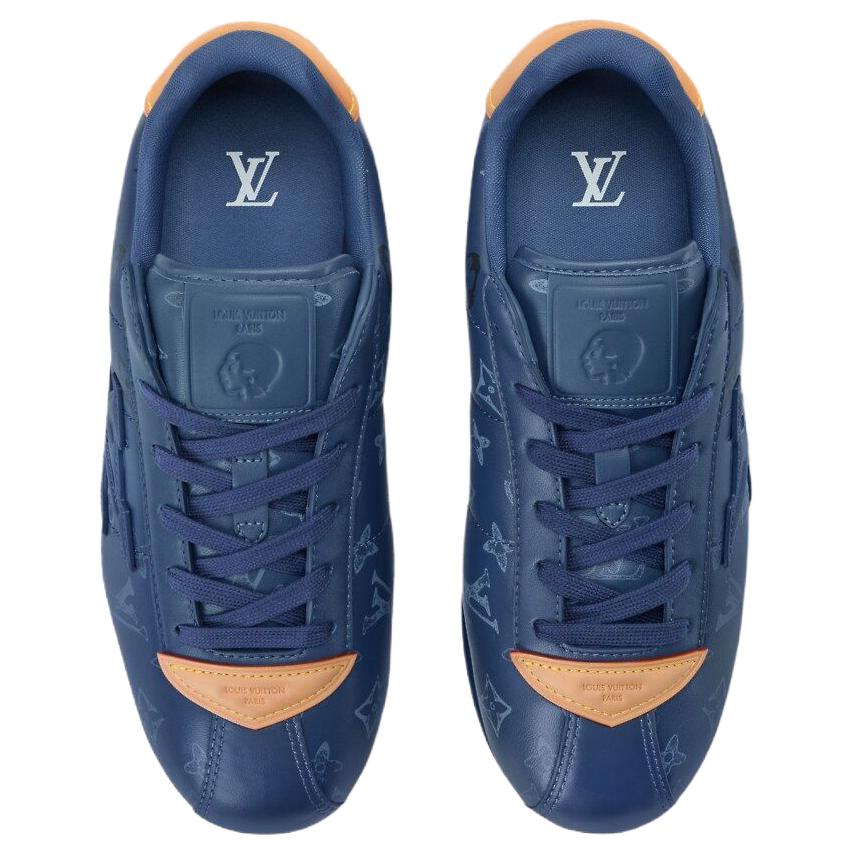 Мужские кеды Louis Vuitton x Nigo (синие) — фото 4