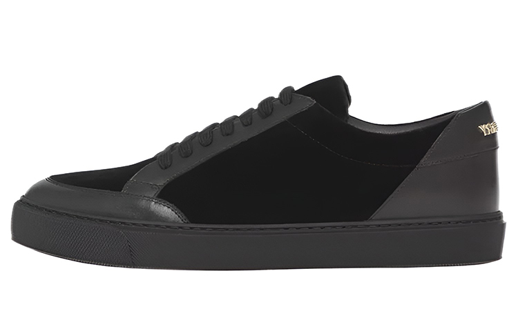Burberry Textile, Leather Low top Skateboard Shoes Women's Black