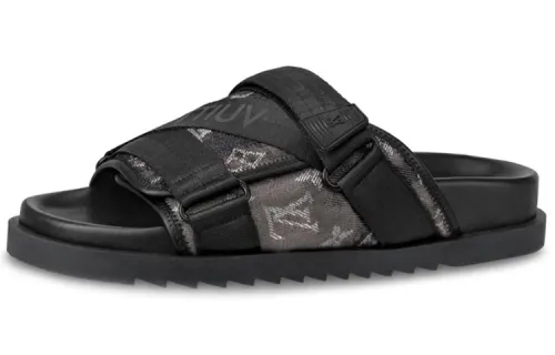 LOUIS VUITTON Honolulu Stylish Sandal Men's Black