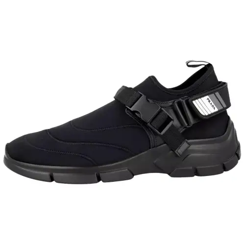 PRADA Polarius Rubber Low top Casual Shoes Men's Black