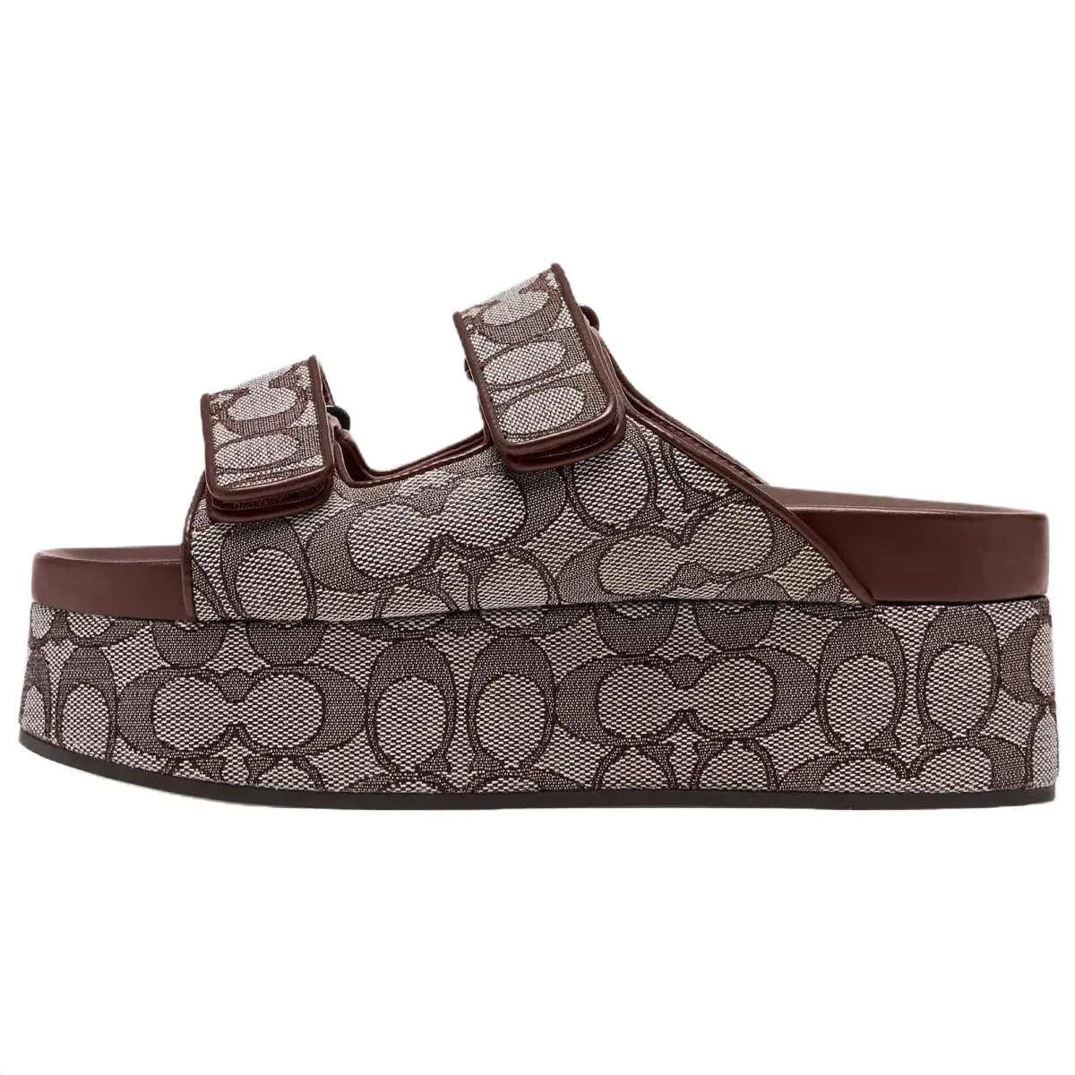 COACH Slide Slippers 4.5cm Women's Brown