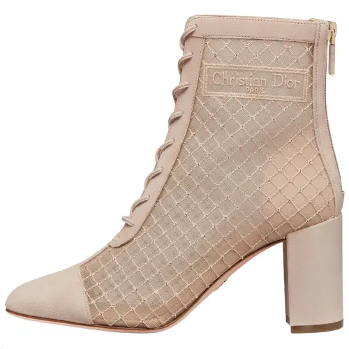 DIOR Ankle Boots 8cm Women's Beige
