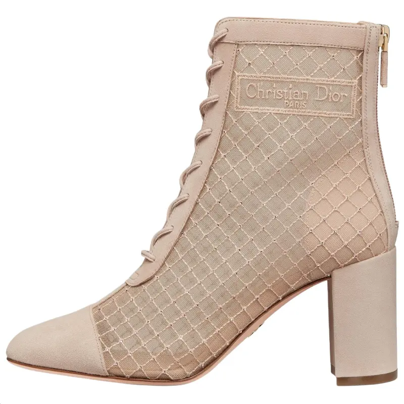 DIOR Ankle Boots 8cm Women's Beige