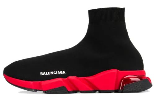 Balenciaga Speed Sneaker 'Clear Sole - Black Red'