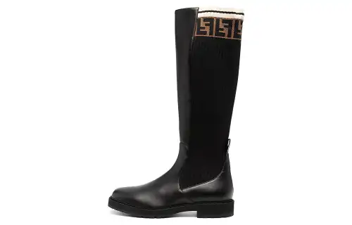 FENDI Knee high Boots Women's Black