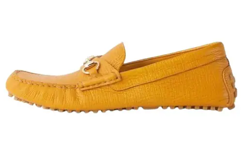 GUCCI Horsebit Casual Shoes Men's Yellow