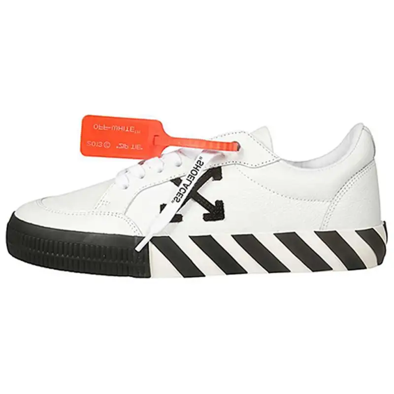 OFF WHITE Vulc Low White Leather FW19