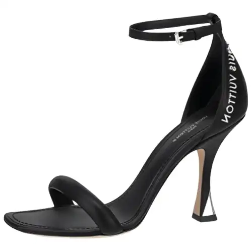LOUIS VUITTON Sparkle One Strap Sandals Women's Black