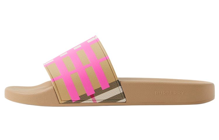 Женские сандалии Burberry PU (розовые)