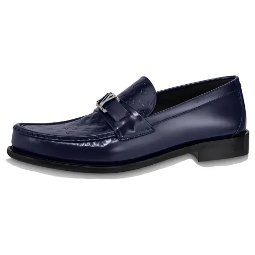 LOUIS VUITTON Major Loafers Men's Ocean Blue