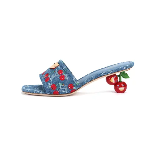 Takashi Murakami x LOUIS VUITTON Lily Slide Slippers 5.5cm Women's Blue