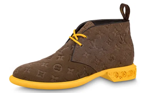 Louis Vuitton Formal Dimension High Derbies 'Monogram Embossed - Mocha Suede'