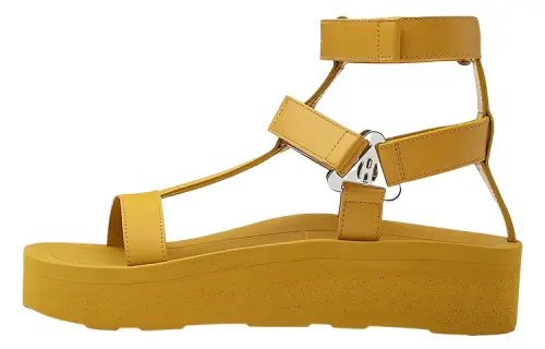 HERMES Enid Roman Sandals Women's Yellow