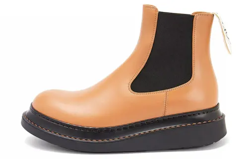 LOEWE Short Chelsea Boots Women's Brown