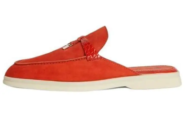 Loro Piana Closed Toe Slippers Women's Orange