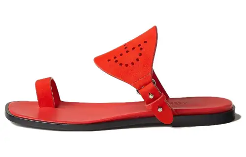 HERMES Hera Slide Slippers Women's Red