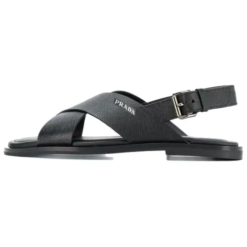 PRADA One Strap Sandals Men's Black