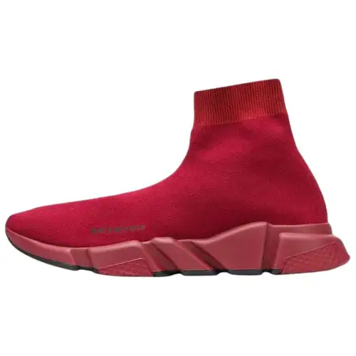 Balenciaga Speed Mid top Casual Shoes Men's Red