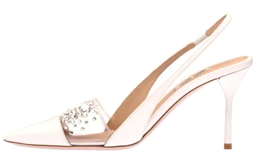 MIU MIU High Heels 8.5cm Women's White