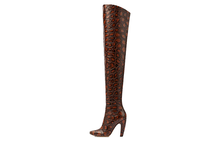 Bottega Veneta Canalazzo Over the knee Boots 10cm Women's Brown