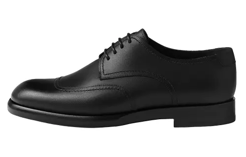 HERMES Harold Leather Dress Shoes Men's Black