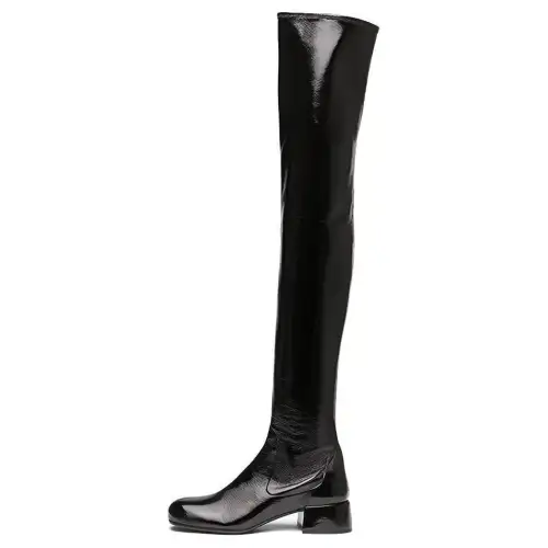 PRADA Knee high Boots Women's Black