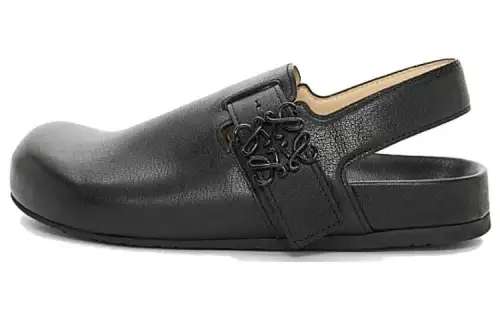 LOEWE Anagram Comfortable Round Toe Casual Shoes Men's Black