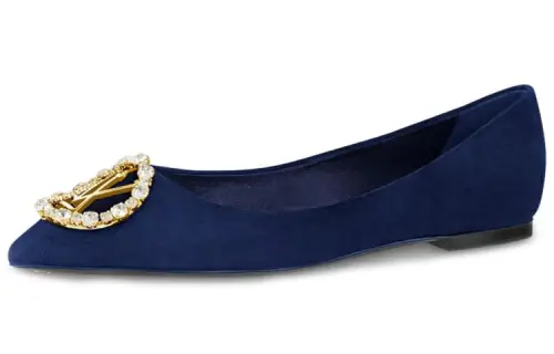LOUIS VUITTON Madeleine Women's Casual Shoes Women's Army Blue