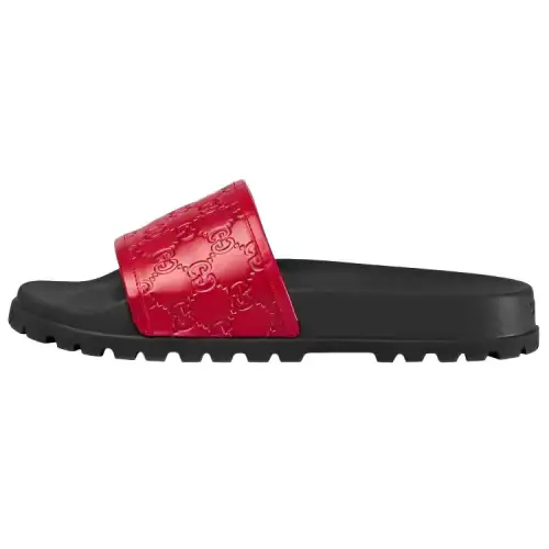 Gucci Signature Slide 'Hibiscus Red'