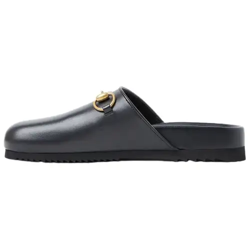 Gucci Wmns Horsebit Slipper 'Black' Women's