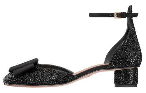 DIOR Idylle Suede Medium Heel Casual Shoes Women's Black