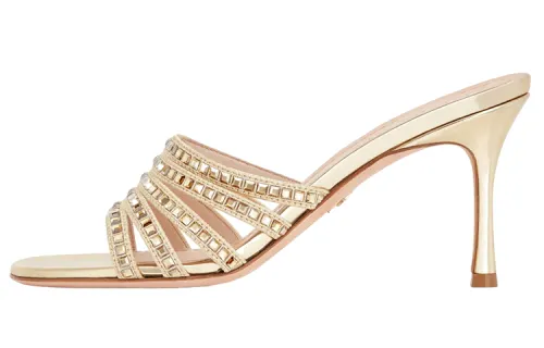 DIOR Gem Slide Slippers Women's Gold